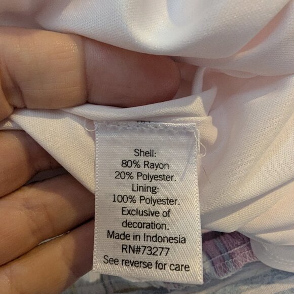 Lauren Conrad Maxi Dress Spaghetti Strap Crochet Yoke Detail Lined Plus Size 1X - Picture 7 of 9